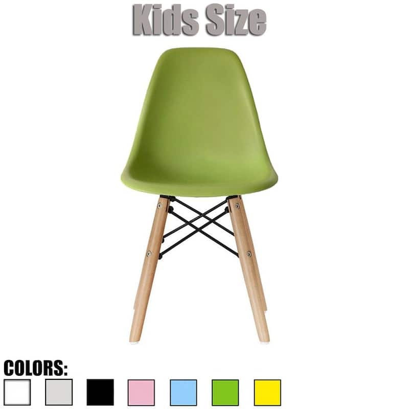 Kids Toddler Chair Side No arm Armless Natural Wood Legs Eiffel For Kitchen Desk Work Bedroom Playroom Preschool