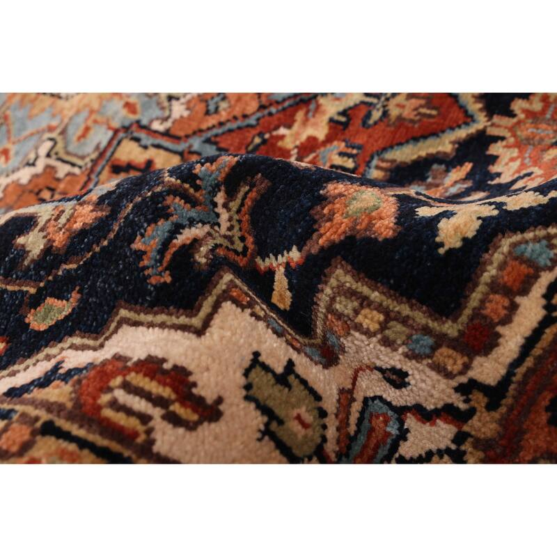 ECARPETGALLERY Hand-knotted Jules Sultane Dark Navy Wool Rug - 4'0 x 5'10