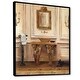 preview thumbnail 2 of 4, Designart 'Vintage Paris Bathroom ' Traditional Bathroom Framed Canvas - Brown