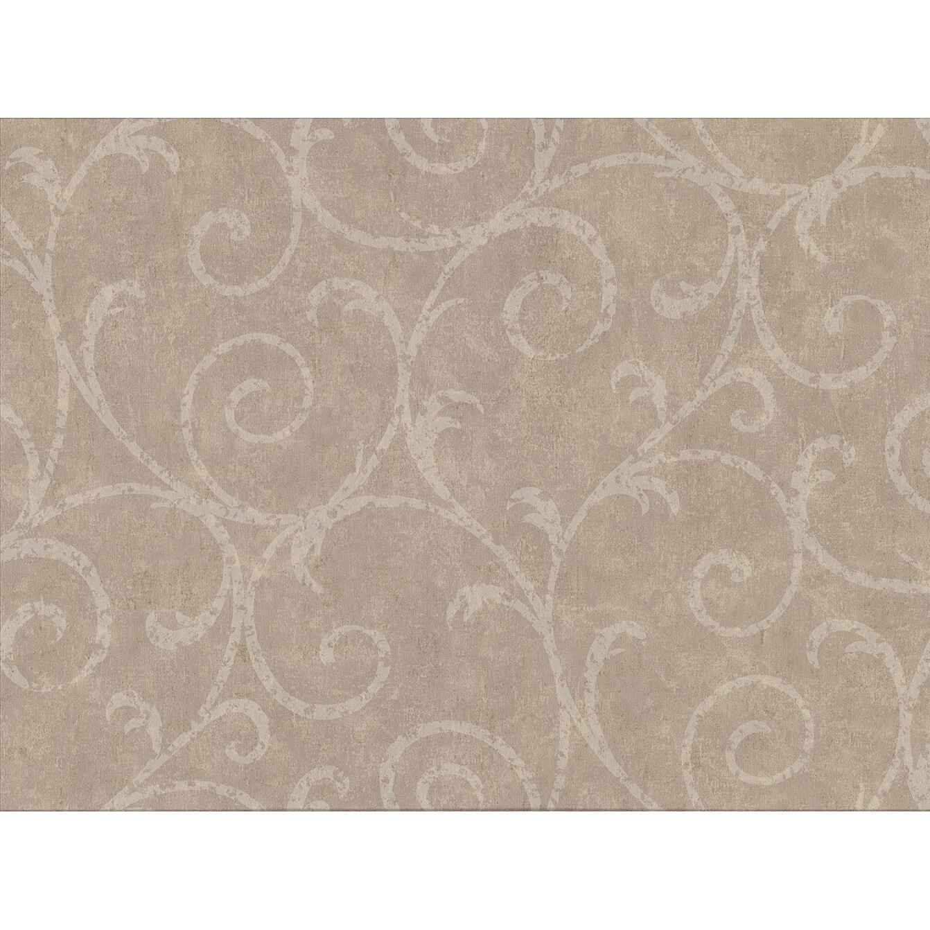 Shop Brewster 2830 2738 Sansa Reclaimed Look Plaster Inspired Scroll Print Light Brown Overstock 30830594