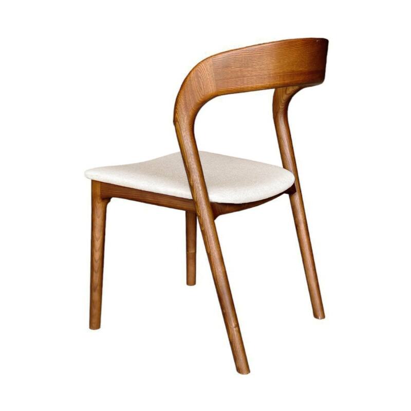 Java Ash Wood Upholstered Dining Chair (Set of 2)