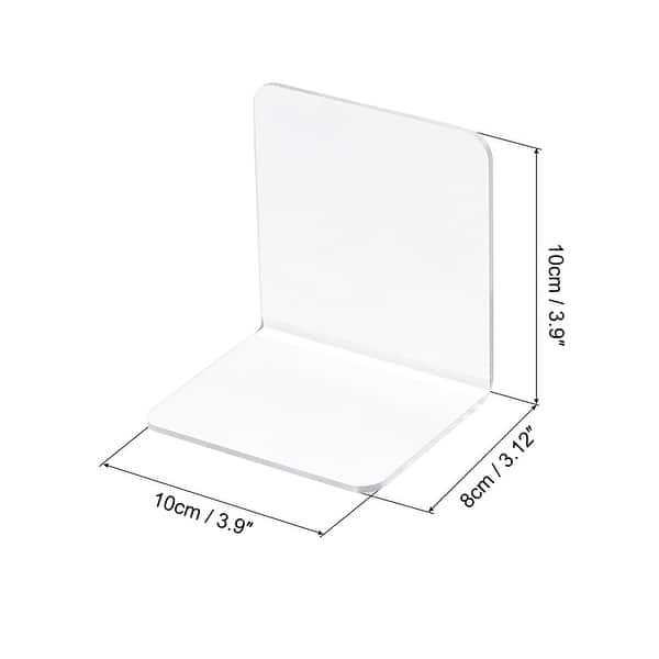 L Type Shelf Dividers, Acrylic Closet Shelf Separator 10x8x10cm 4Pcs