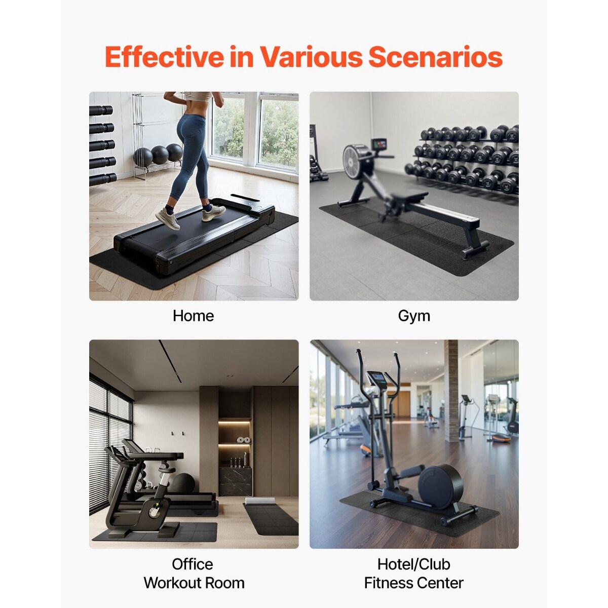 Gym Flooring Treadmills On Carpet Fitness Mat For Treadmill