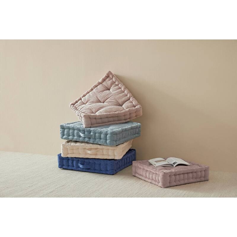 Intelligent Design Azza Poly Chenille Square Floor Pillow Cushion