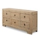 preview thumbnail 3 of 11, Artissance Capri 68" Weathered Natural Pine Chest of Drawers (35" H x 18" D)