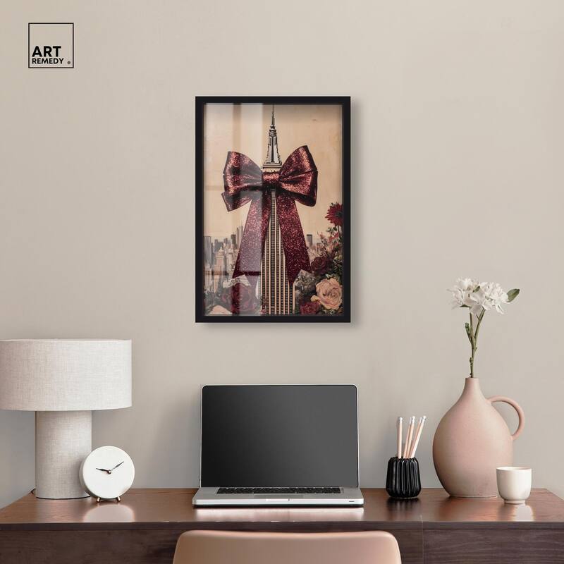 Sparkling Empire State Building Shadowbox by Art Remedy