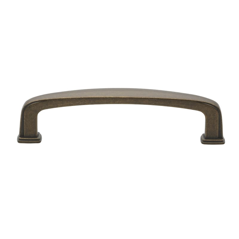 GlideRite 3.75-inch CC Antique Brass Deco Cabinet Pulls (Pack of 25)
