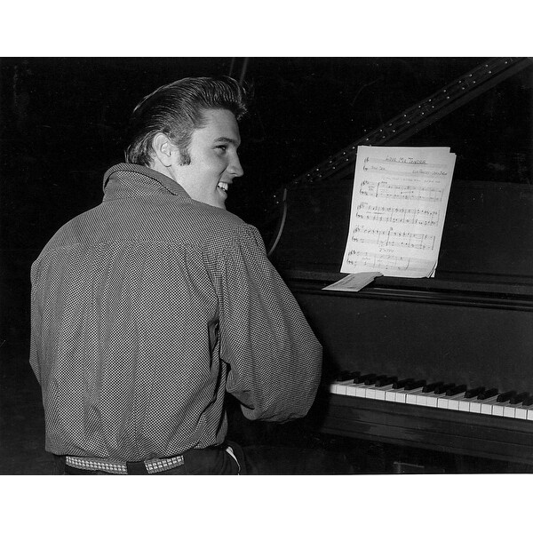 Elvis Presley playing piano Photo Print - Bed Bath & Beyond - 25396757