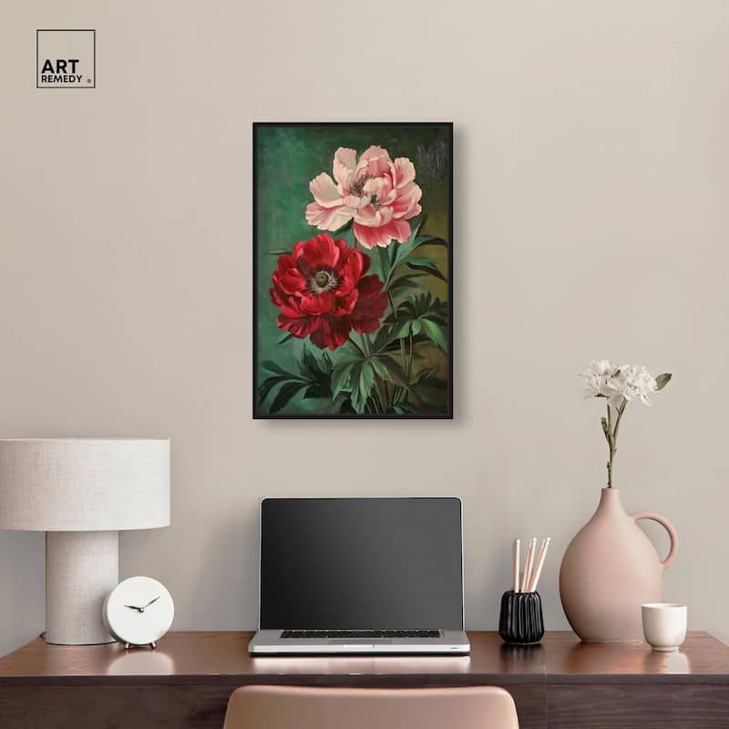 Symphony of Peonies Canvas by Art Remedy