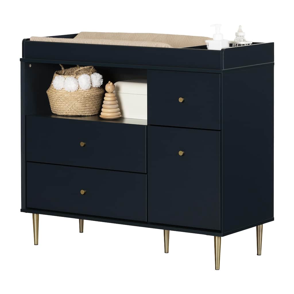 South Shore Dylane Changing Table with Drawers and Open Storage