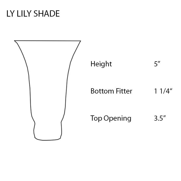 Meyda Tiffany Replacement Shade - Pink/Blue Lily Shade