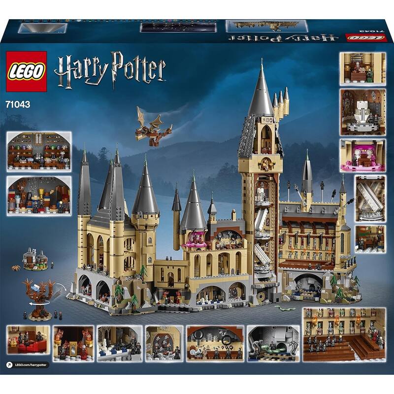 Harry Potter Hogwarts Castle Building Set, 6020 Pieces - Age 16+