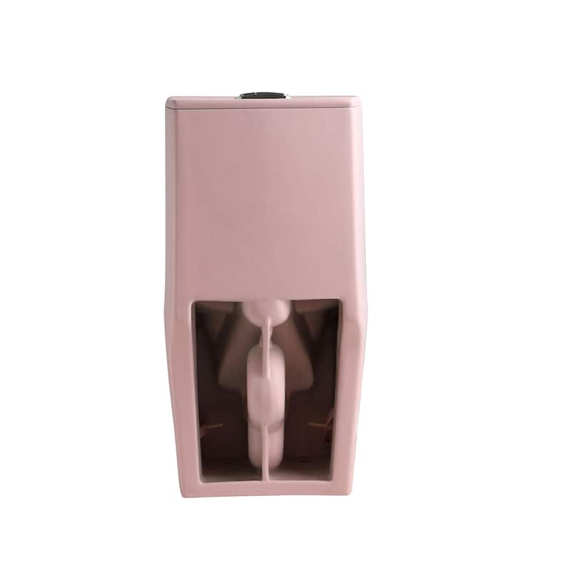 1.1/1.6 GPF Tornado Flush One-Piece Toilet,Siphonic S-trap 12",Elongated Bowl with Soft Close Seat,Chair Seat ADA Height 17"