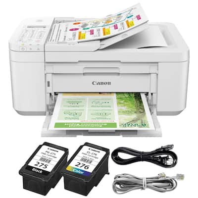 Canon PIXMA TR4720 Wireless All-in-One Printer (White) - White