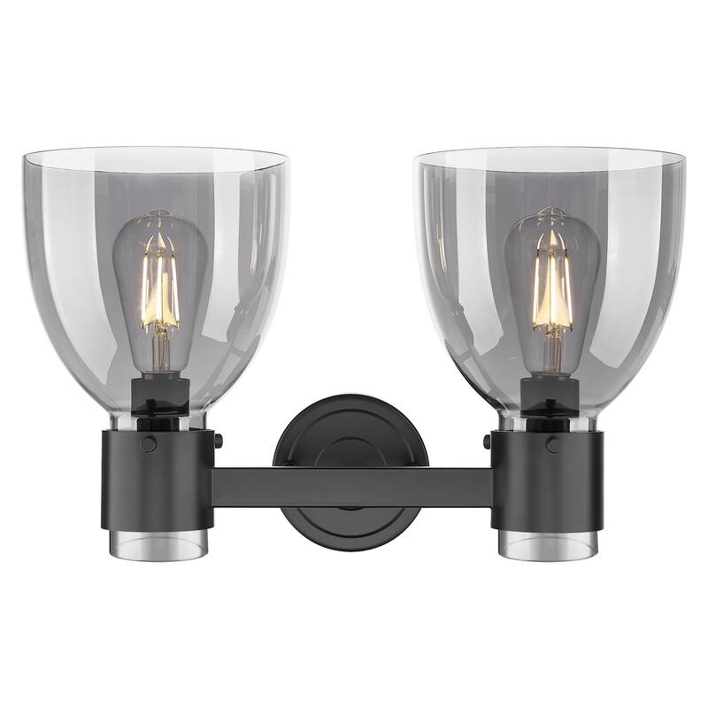 Innovations Lighting 464-2W-G464D-7SM Lawton Bell 2 Light 16" Wide