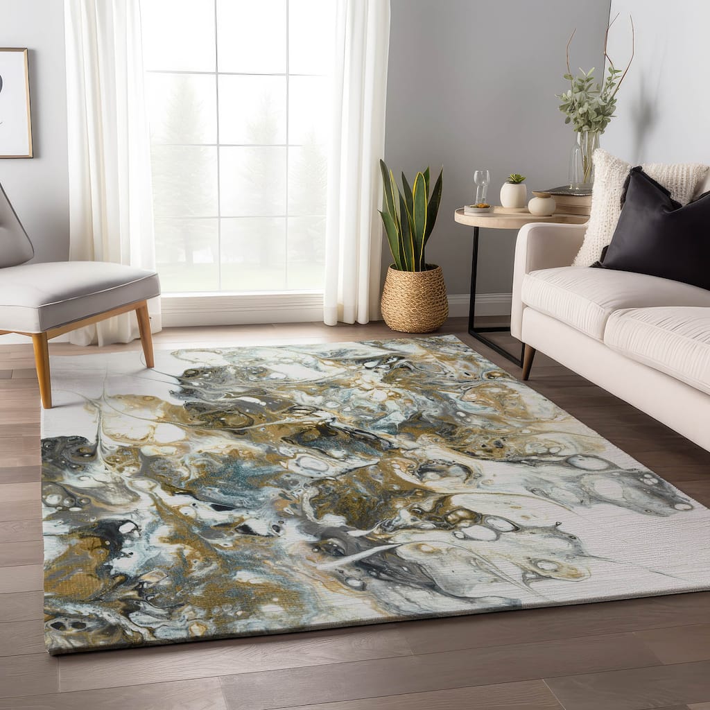 Premium Washable Super Soft Abstract Contemporary Mayfield Rug