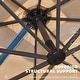 preview thumbnail 8 of 25, PURPLE LEAF 9 x 11.5 ft 360 Degree Rotation Patio Cantilever Umbrella