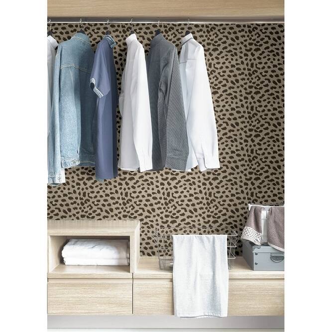 NuWallpaper Tan Spotted Peel & Stick Wallpaper