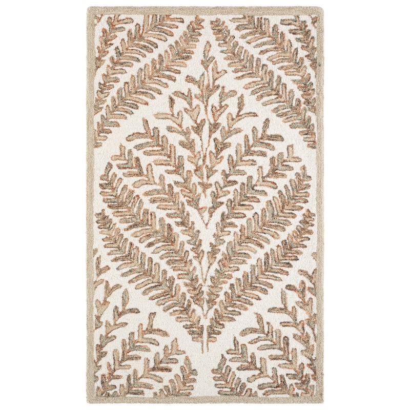 SAFAVIEH Handmade Capri Kert Wool Rug - 3' x 5' - Ivory/Brown