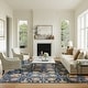 preview thumbnail 85 of 169, Nourison Passion Boho French Country Floral Area Rug. 8' x 10' - Navy - Runner/Rectangle