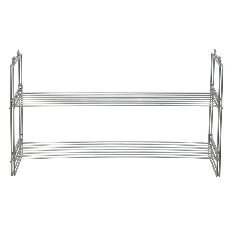 Household Essentials Stackable 2-Tier Shoe Rack