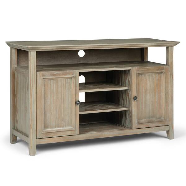 Wyndenhall Halifax Solid Wood 54 Inch Wide Transitional Tv Media Stand For Tvs Up To 60 Inches 54 W X 18 9 D X 31 9 H On Sale Overstock 7480509