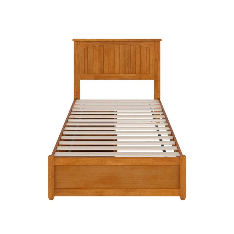 Malta Platform Bed with Panel Footboard and Storage Drawers