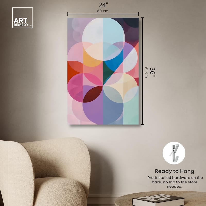 Oneiric Circles III Canvas by Art Remedy, Gallery Wrapped