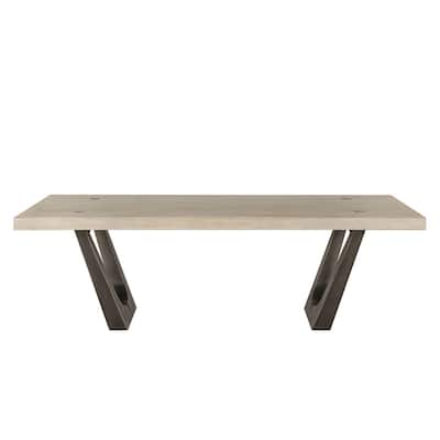 Classic Home Kelso 94" Reclaimed Wood Dining Table in Brown