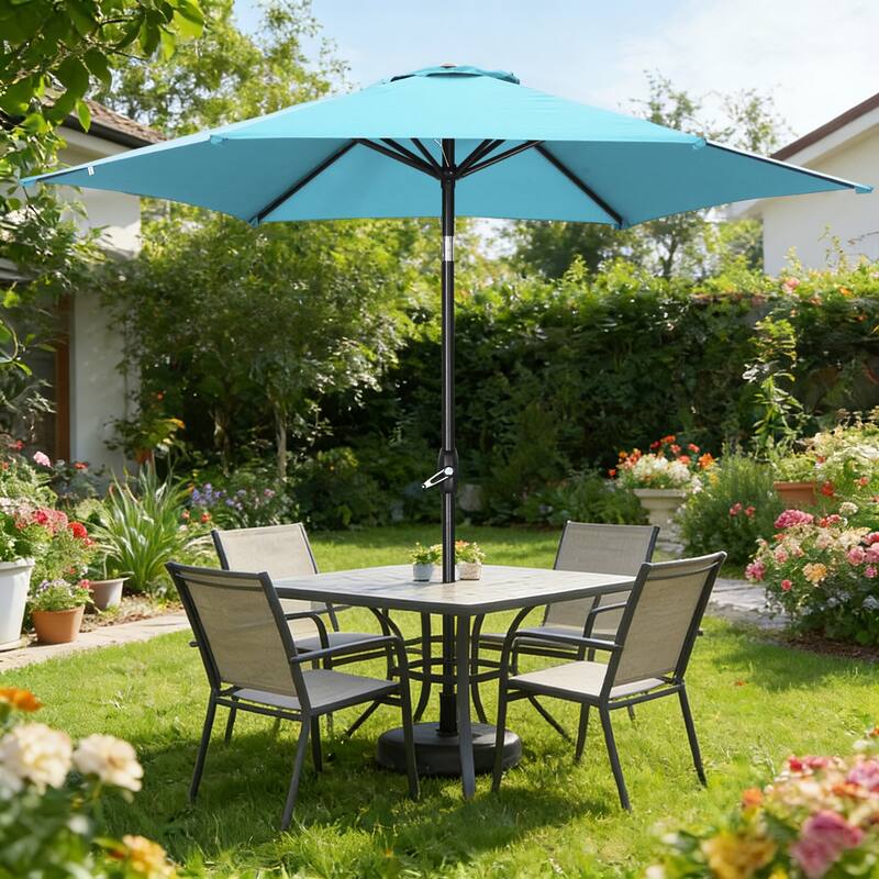 Ainfox 9ft Outdoor Patio Umbrella Without Base for Garden, Patio, Swimming Pool - Blue
