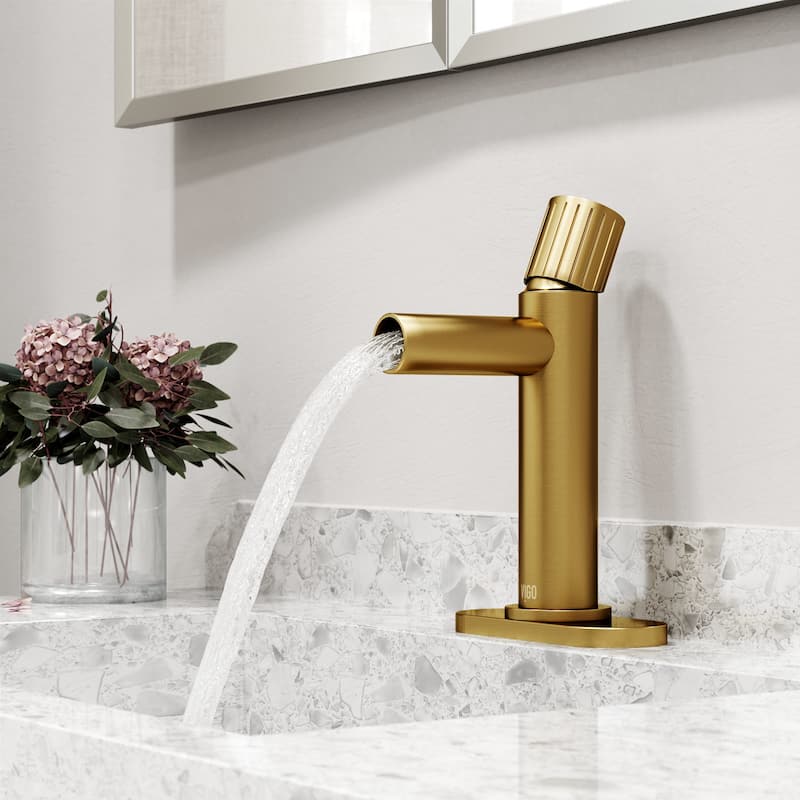 VIGO Ashford 8" H Single Handle Single Hole Bathroom Faucet
