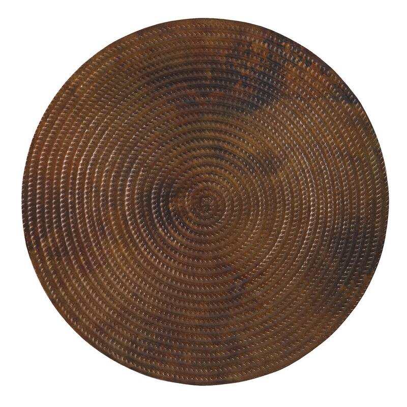 Hooker Furniture 18 Inch Wide Aged Copper Accent Table from the