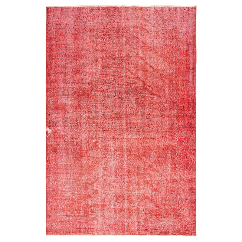 ECARPETGALLERY Hand-knotted Color Transition Dark Red Wool Rug - 5'8 x 8'8 - Dark Red - 5'8 x 8'8