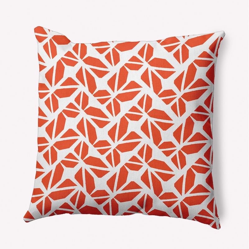 Kaleidoscope Graffiti Indoor/Outdoor Throw Pillow - Harvest Orange - 18" x 18"
