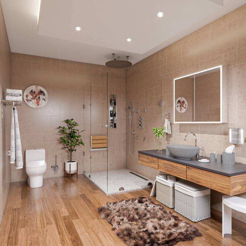 ALFI brand ABCO21O 21" Solid Concrete Tear Drop Above Mount Vessel Sink