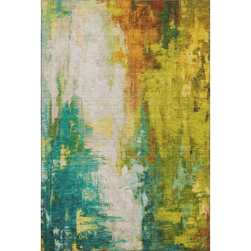Premium Washable Super Soft Abstract Brushstroke Mayfield Rug