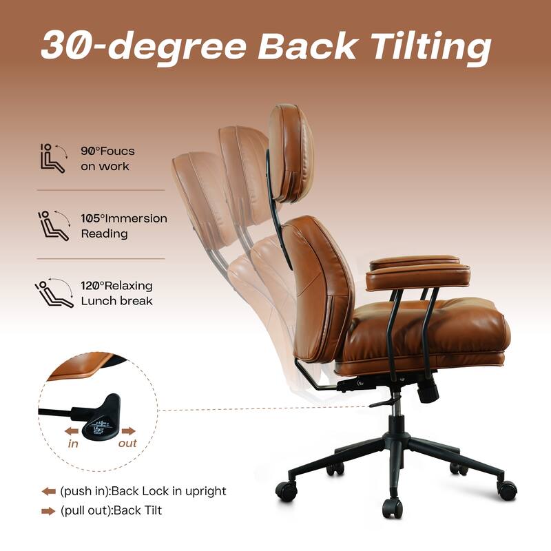 HOOOWOOO Ergonomic High Back Office Chair Adjustable Swivel Task Chair