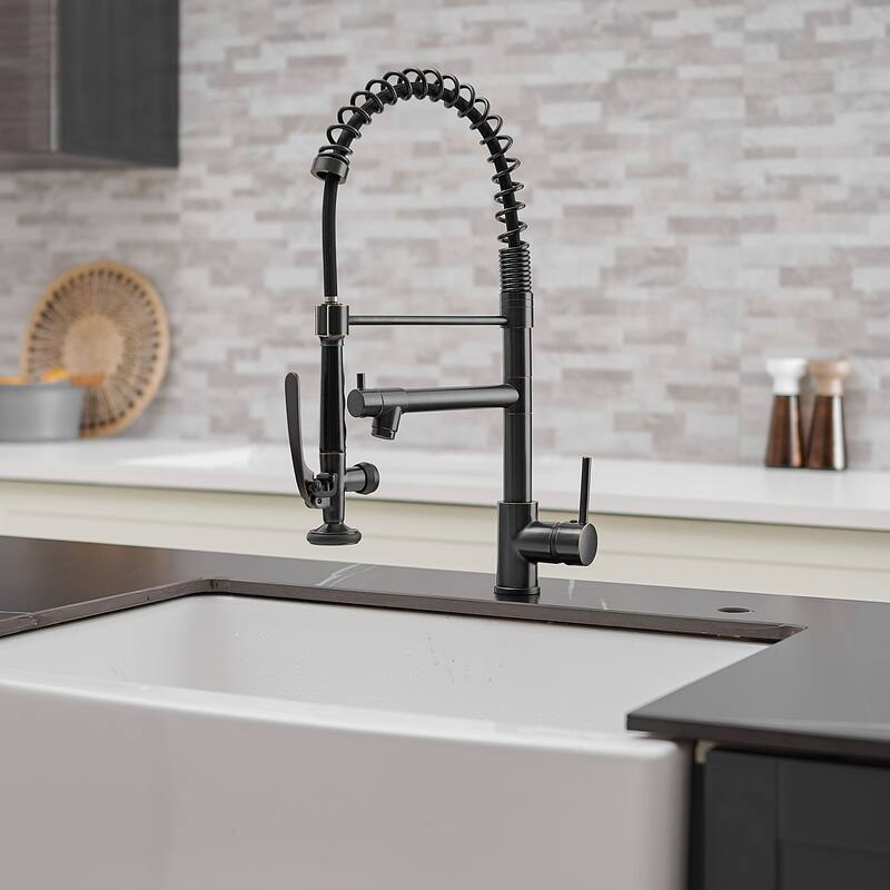 Pull Down Single Handle Kitchen Sink Faucet