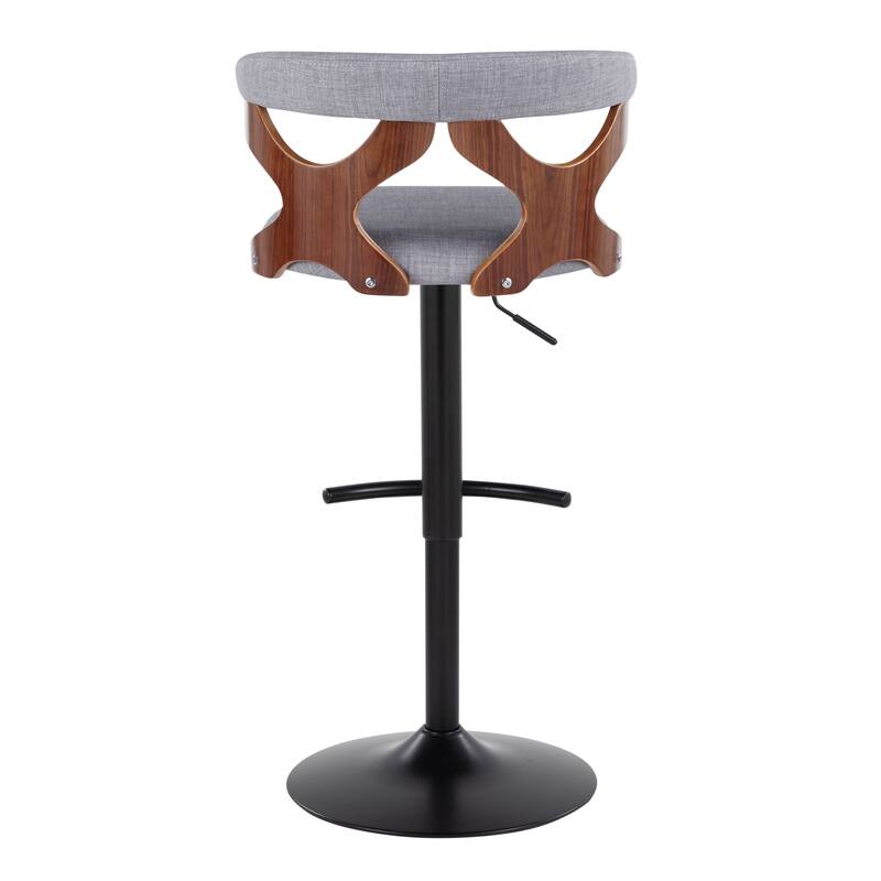 Carson Carrington Viby Adjustable Bar Stool with Rounded T Footrest (Set of 2)