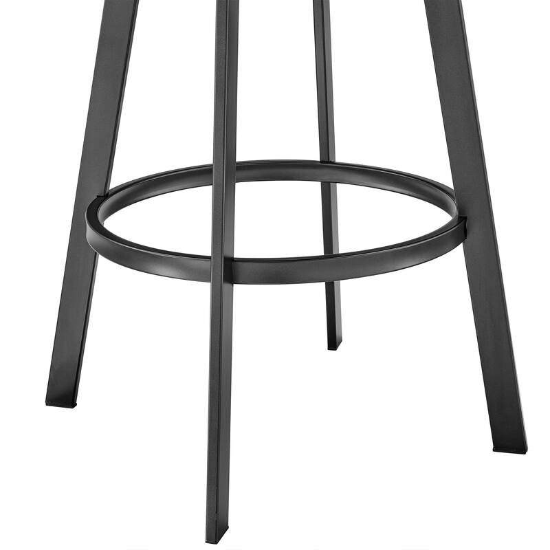 Chelsea Modern Swivel Barstool, Upholstered Counter Height Chair with Metal Frame