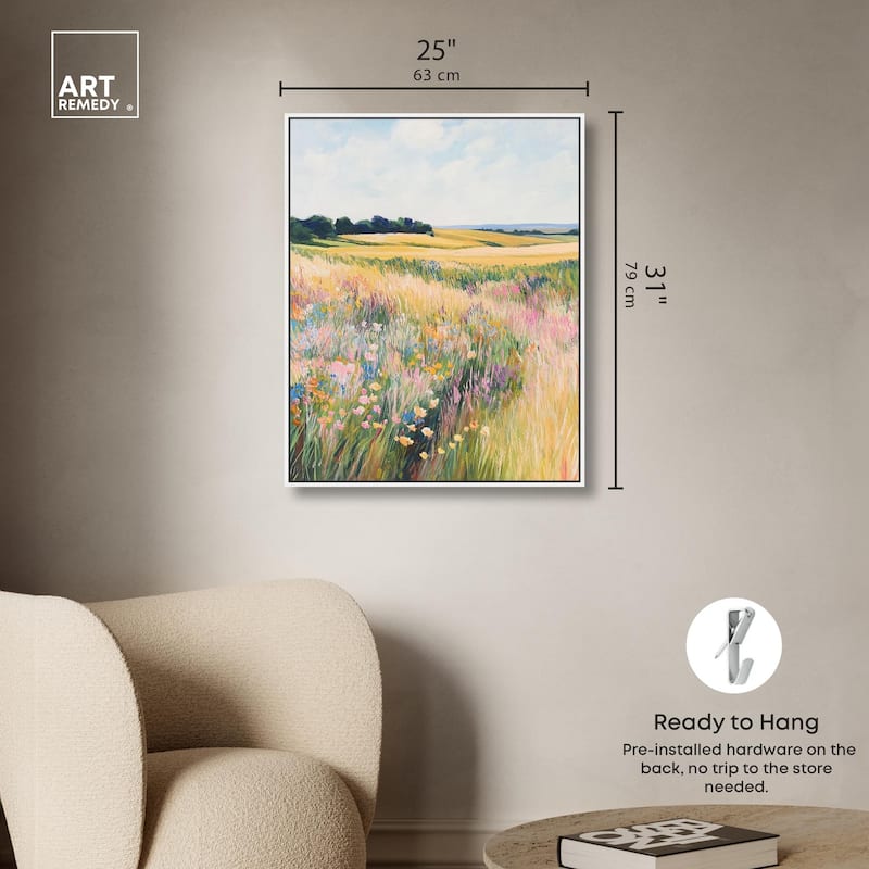 Open Field II Canvas by Art Remedy