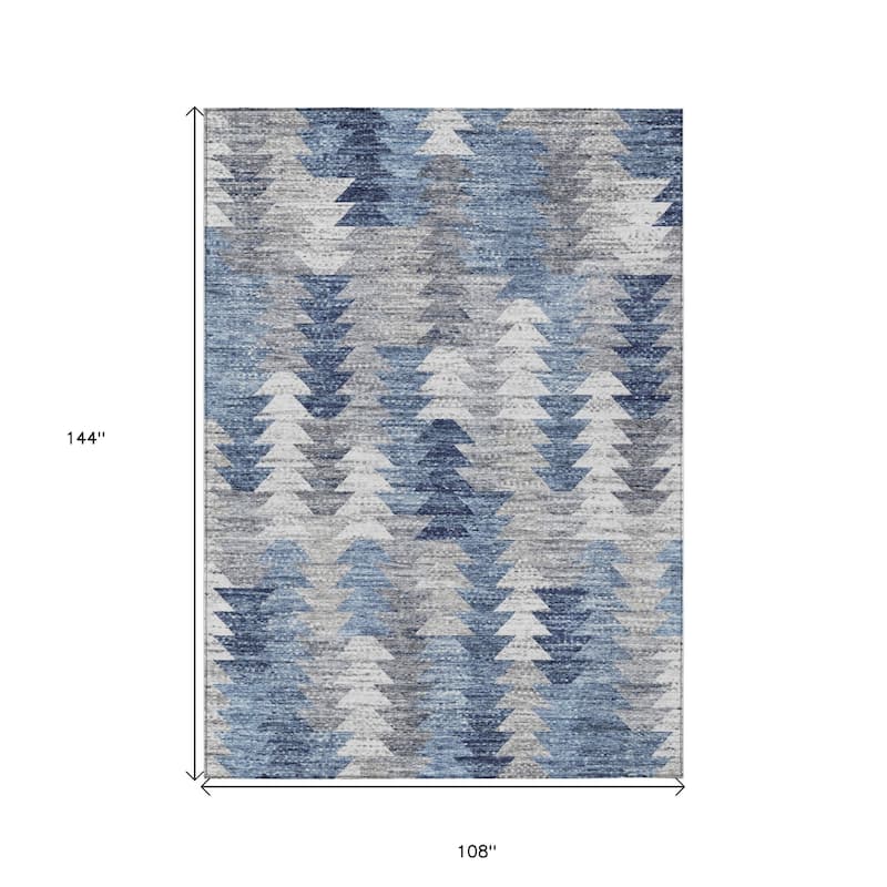 HomeRoots Geometric Transitional Rectangle Outdoor Rug