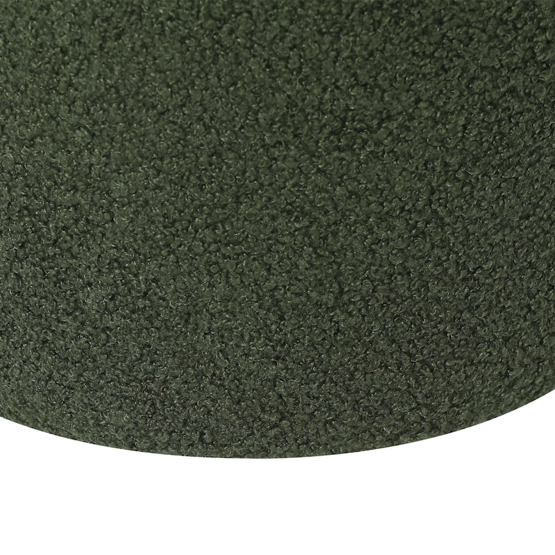 Adeco 14.9" Fabric Upholstered Footrest Ottoman