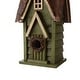 preview thumbnail 26 of 48, Glitzhome 12"H Retro Distressed Painted Solid Wood Cottage Birdhouse