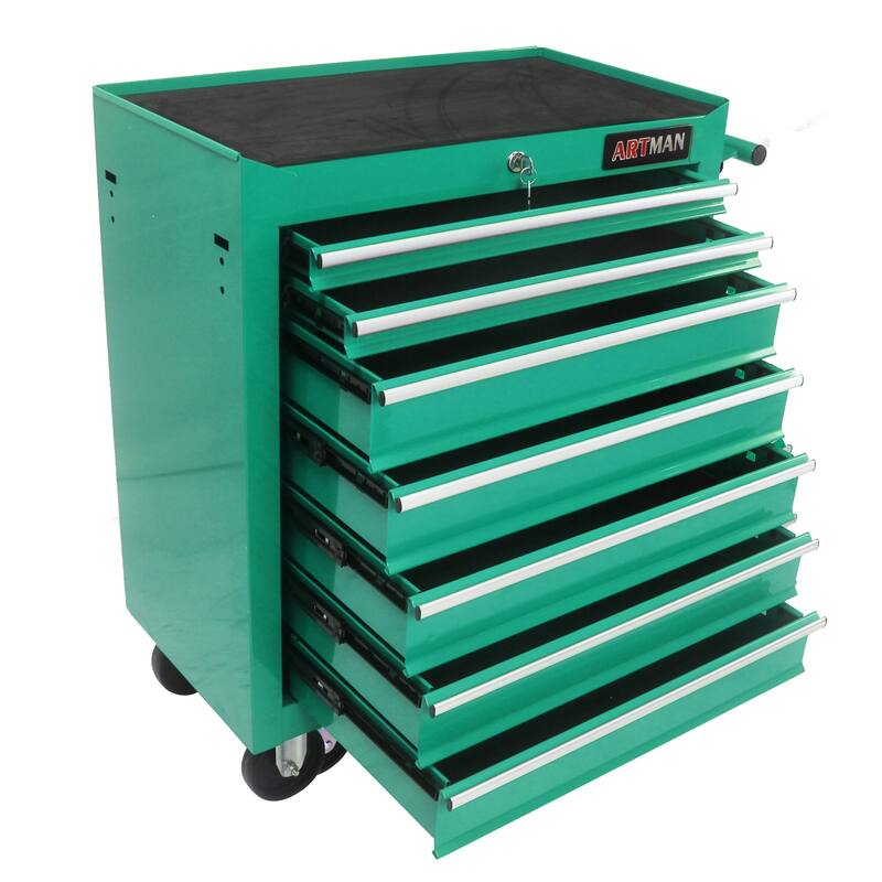 7 Drawers Multifunctional Tool Cart with Wheels