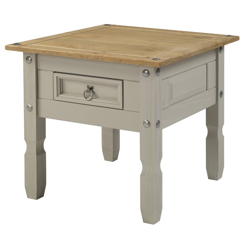 Side Table Corona | Furniture Dash - Gray wash color.