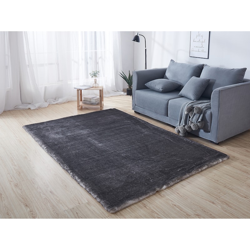 Amore Shag Collection Area Rug, 5' x 8' - 5' X 7'