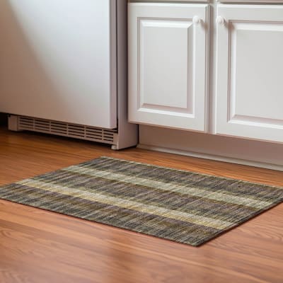 Premium Washable Super Soft Modern Plaid Mayfield Rug