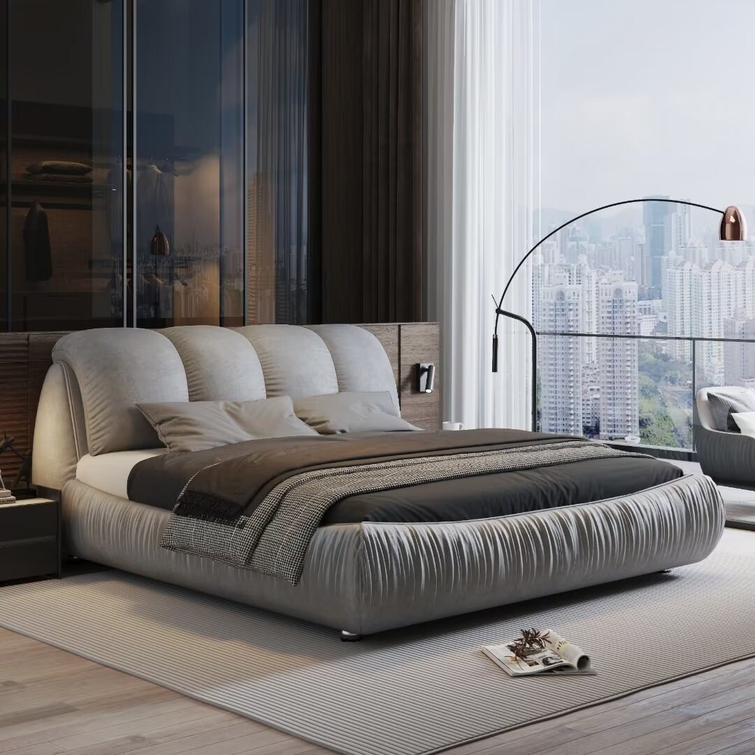 Bed frame shop with backrest
