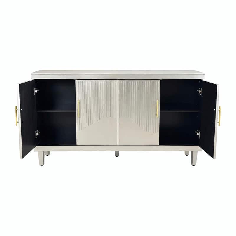 Large 4-Door Cabinet for Living Room, Kitchen, Bedroom, Hallway